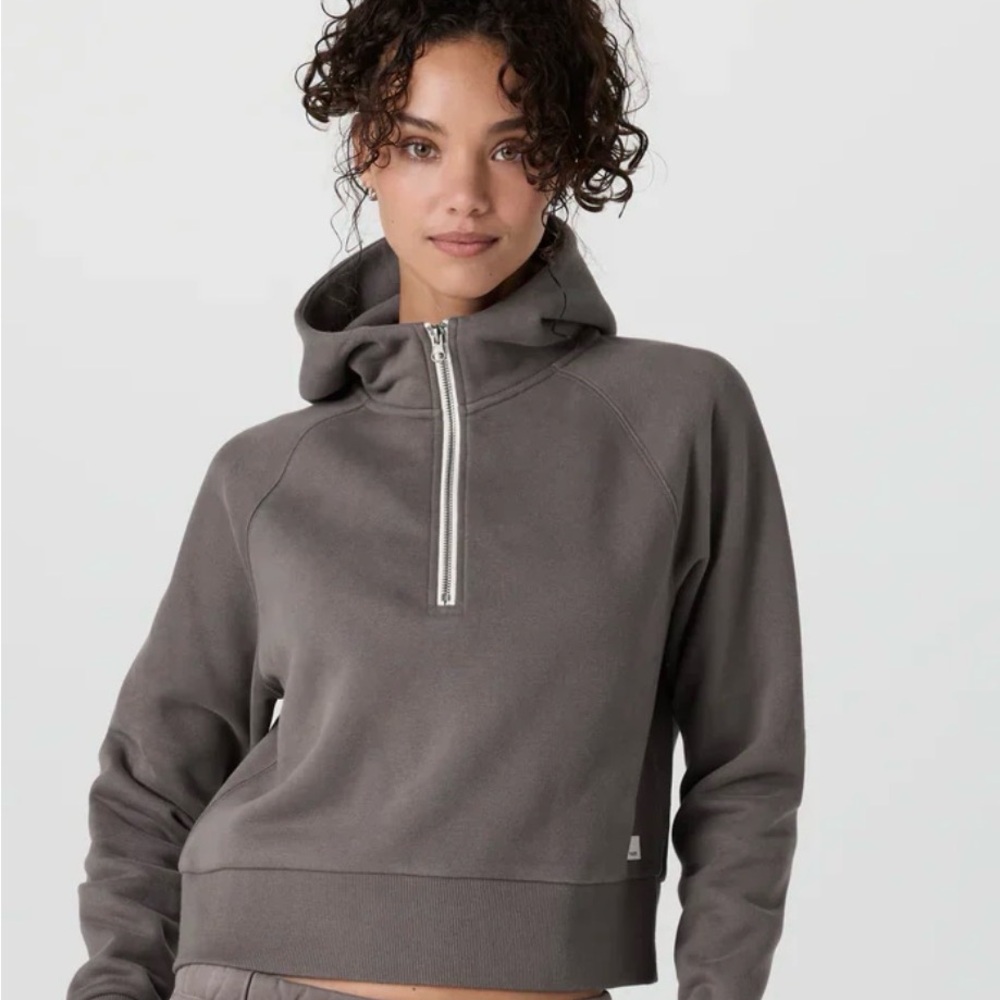 Vuori Restore Chia Women’s Half-Zip Hoodie NWT Brushed Organic Cotton sweatshirt